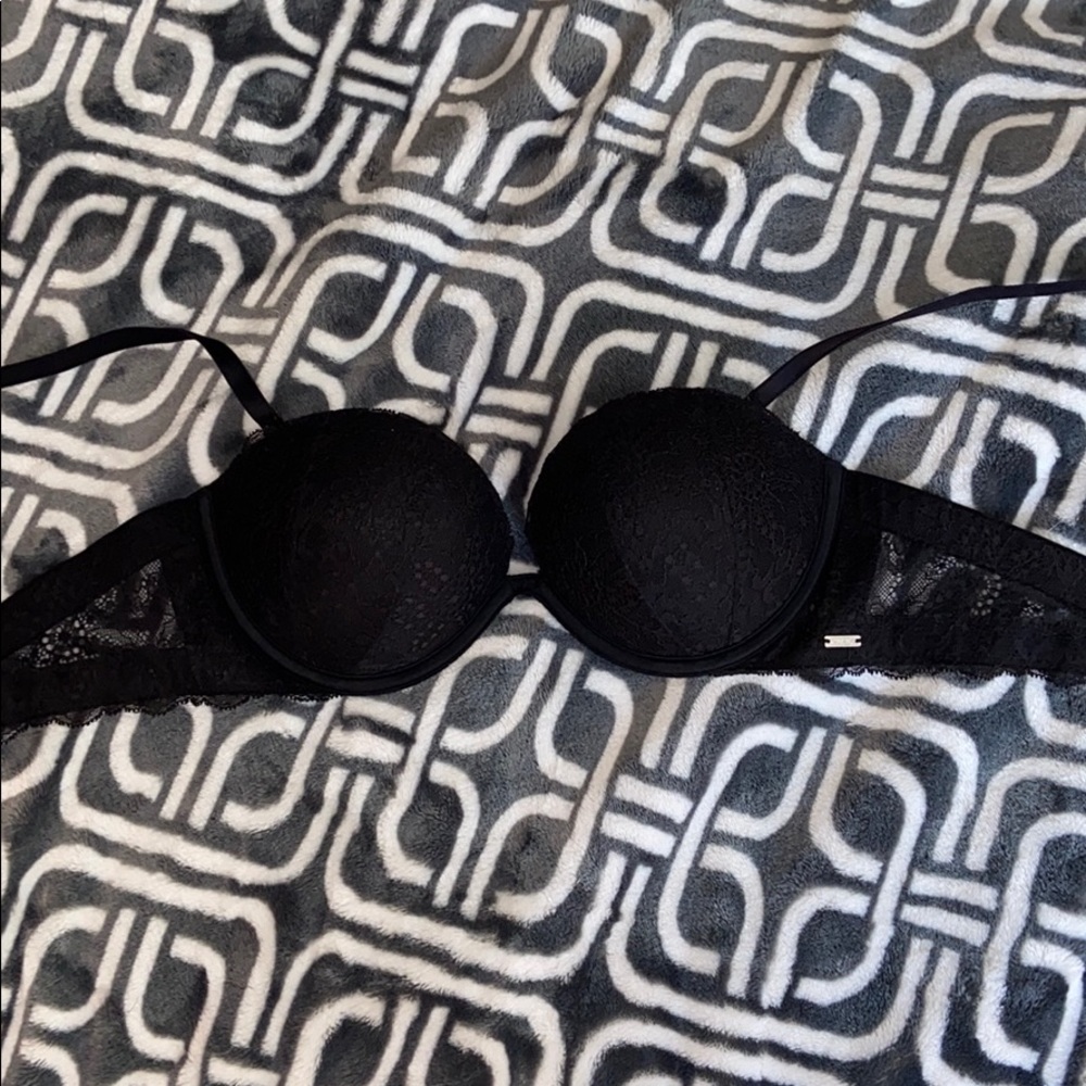 Sexy Lack Black Push-up Bra